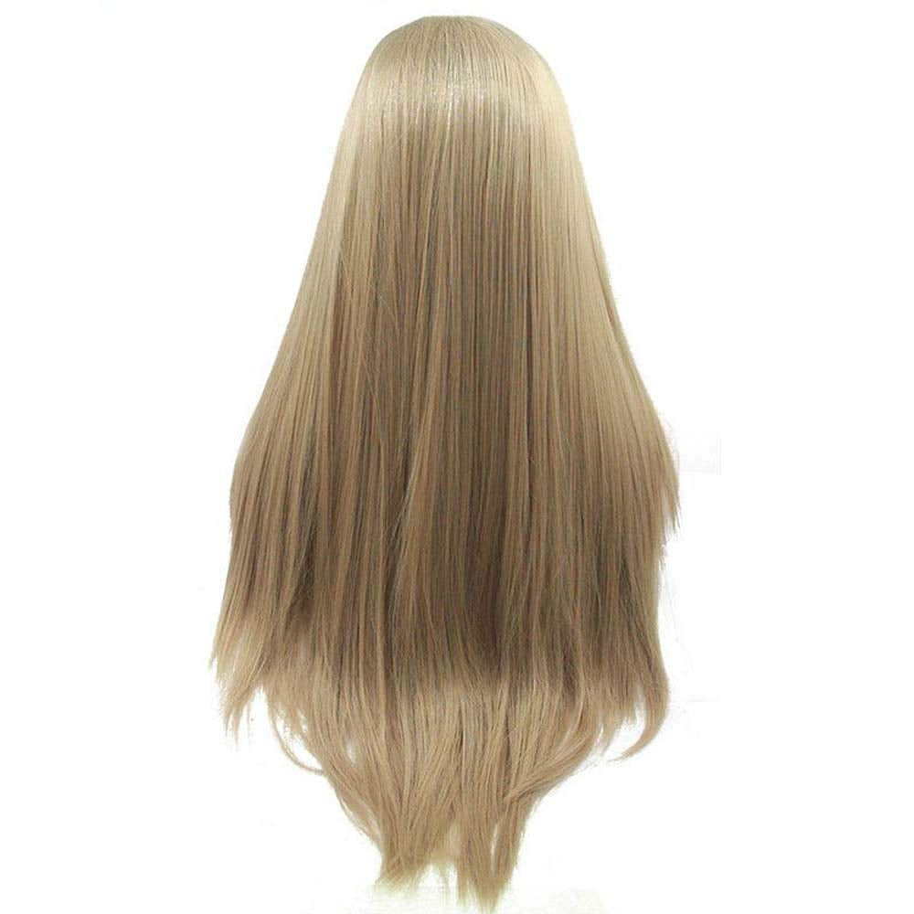 Melody Long Silky Straight Hair Wigs Blonde Synthetic Lace Front Wigs Heat Resistant Fiber Long Hair Wigs Golden Wigs Long Wigs Free Part Cosplay Wigs …