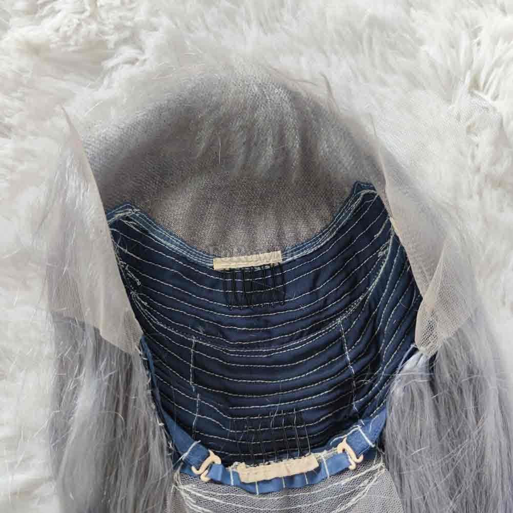 Pre Plucked Brazilian Virgin Lace Front Wigs 180% Density Grey Body Wave Human Hair Wigs for American Women 13X4 Deep Space Lace 14 Inch