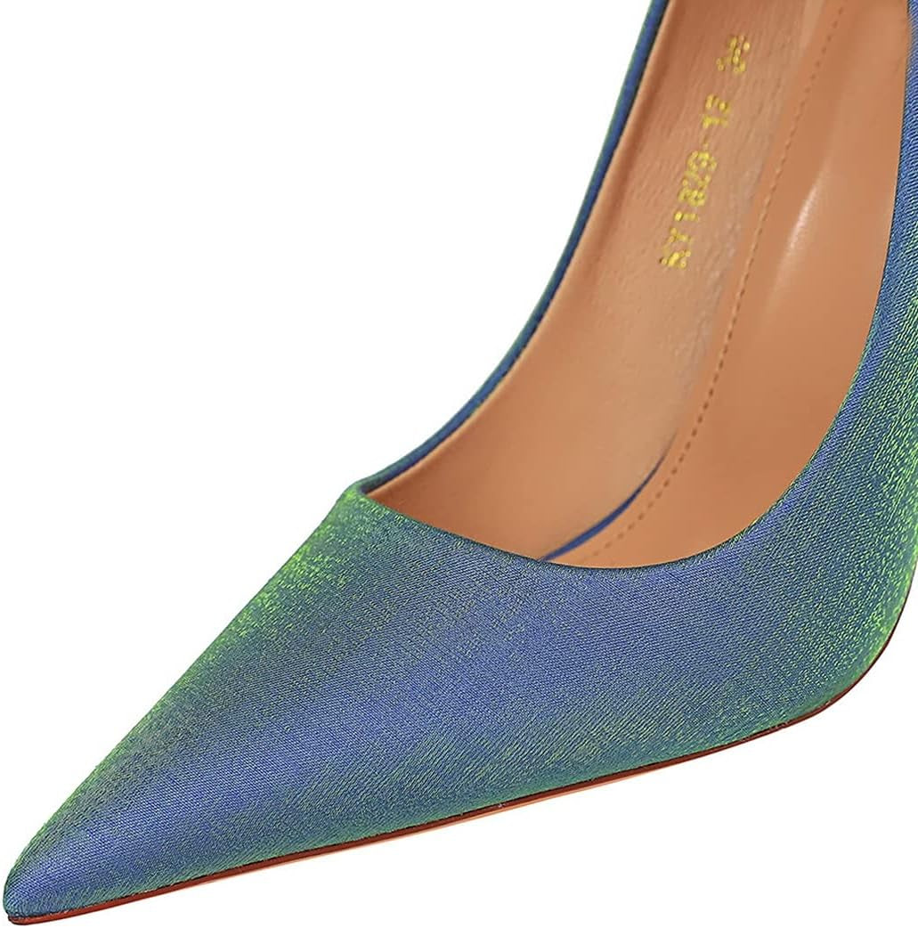 Wedding Party Shoes for Women Satin High Heel Pumps