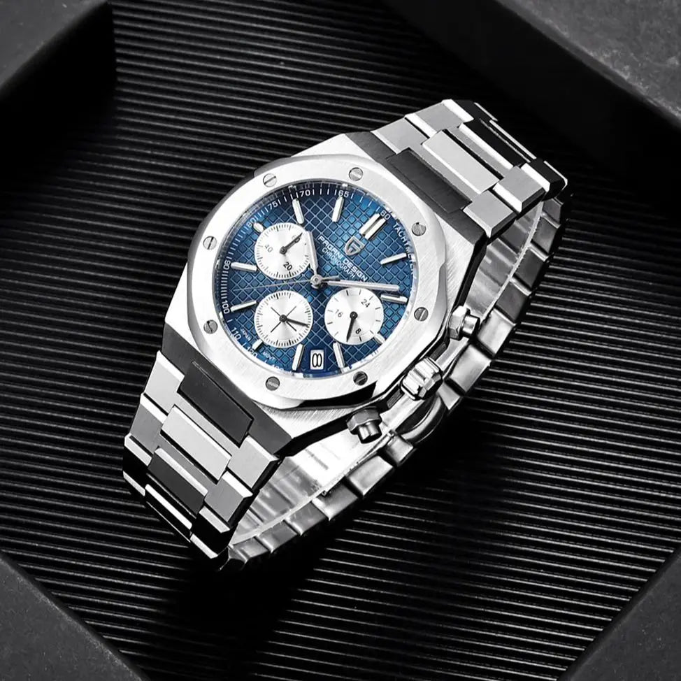 PAGANI DESIGN PD1707 Men'S Quartz Watches 40MM Stainless Steel Sapphire Glass Top Brand Watch Gift for Men Reloj Hombre 2024 New