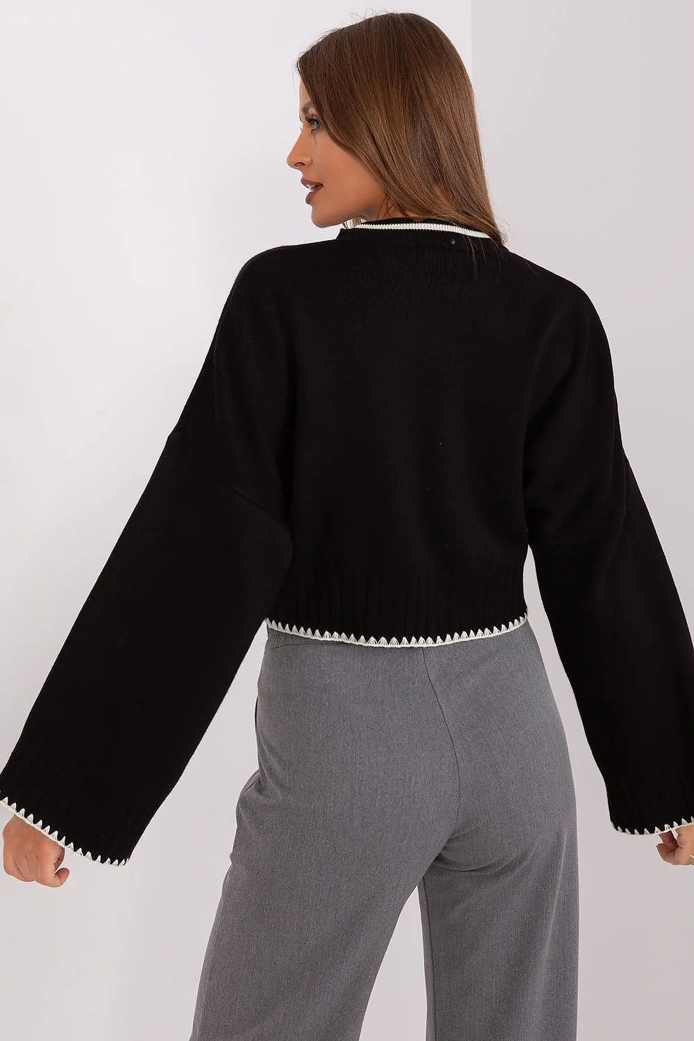 Casual Chic Acrylic Sweater 187513 at Factory Price