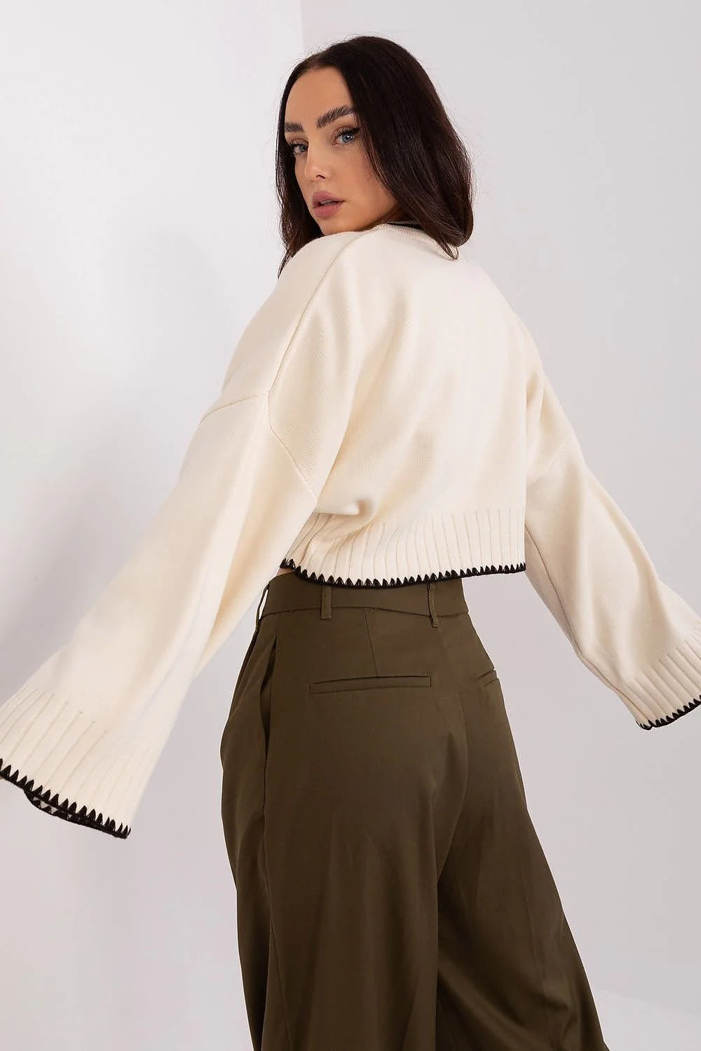 Casual Chic Acrylic Sweater 187513 at Factory Price