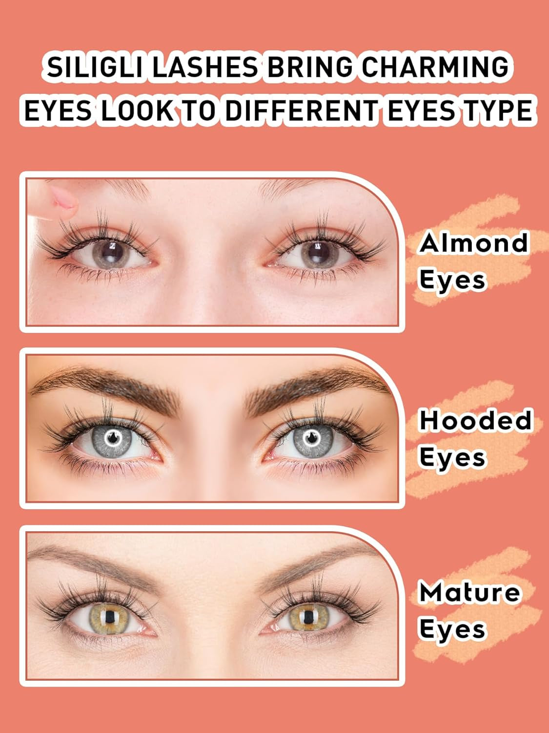 Manga Lashes Wispy False Eyelashes Natural Look 14Mm Cat Anime Lash 0.1MM Thin Band Manhua Style 3D Volume Eyelash Pack C Curl 7 Pair