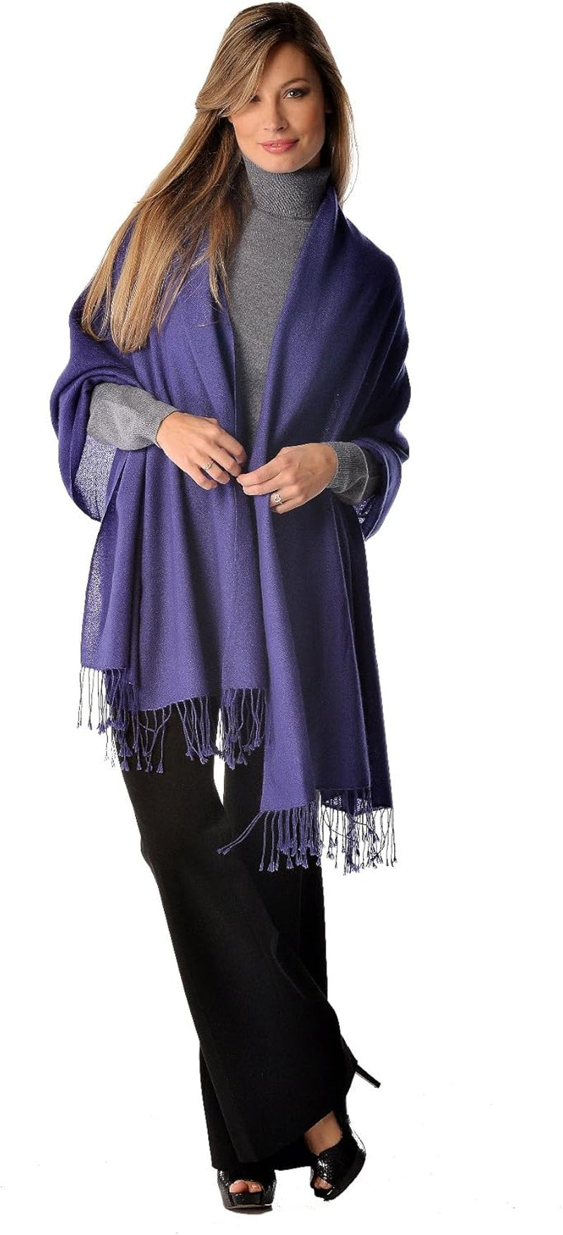 100% Pure Women Cashmere Shawl - Perfect for Daily Wear or Any Occasion, Long Winter Warm Shawl - 36" X 80"