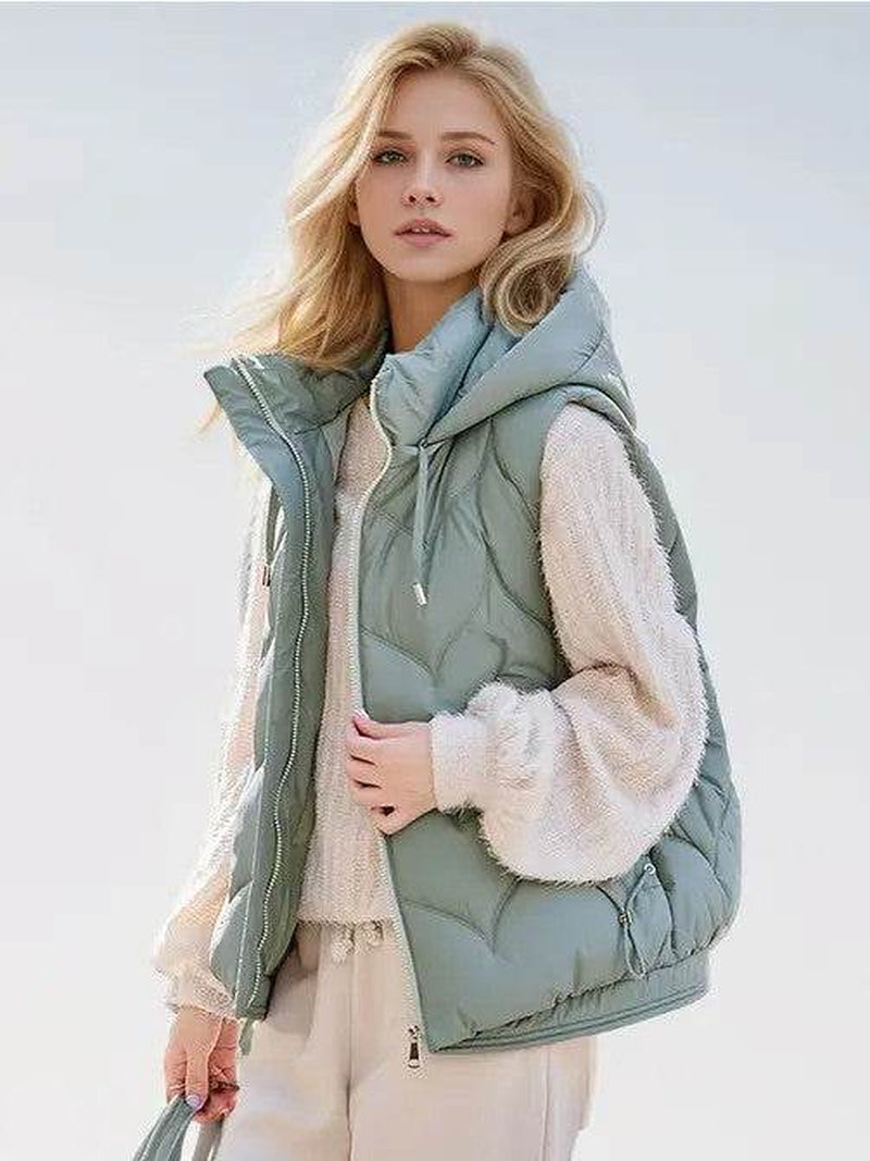 Puffer Vest with Hoodie