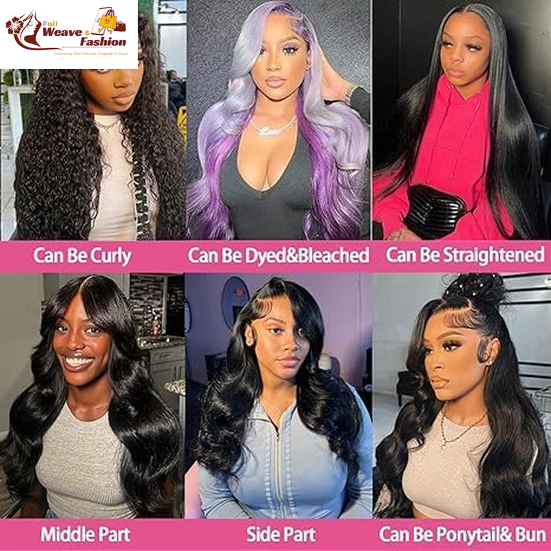 18 Inch Body Wave Lace Front Wigs Human Hair Pre Plucked 200 Density 13X4 HD Lace Front Wigs with Baby Hair Frontal Wigs for Women Natural Black