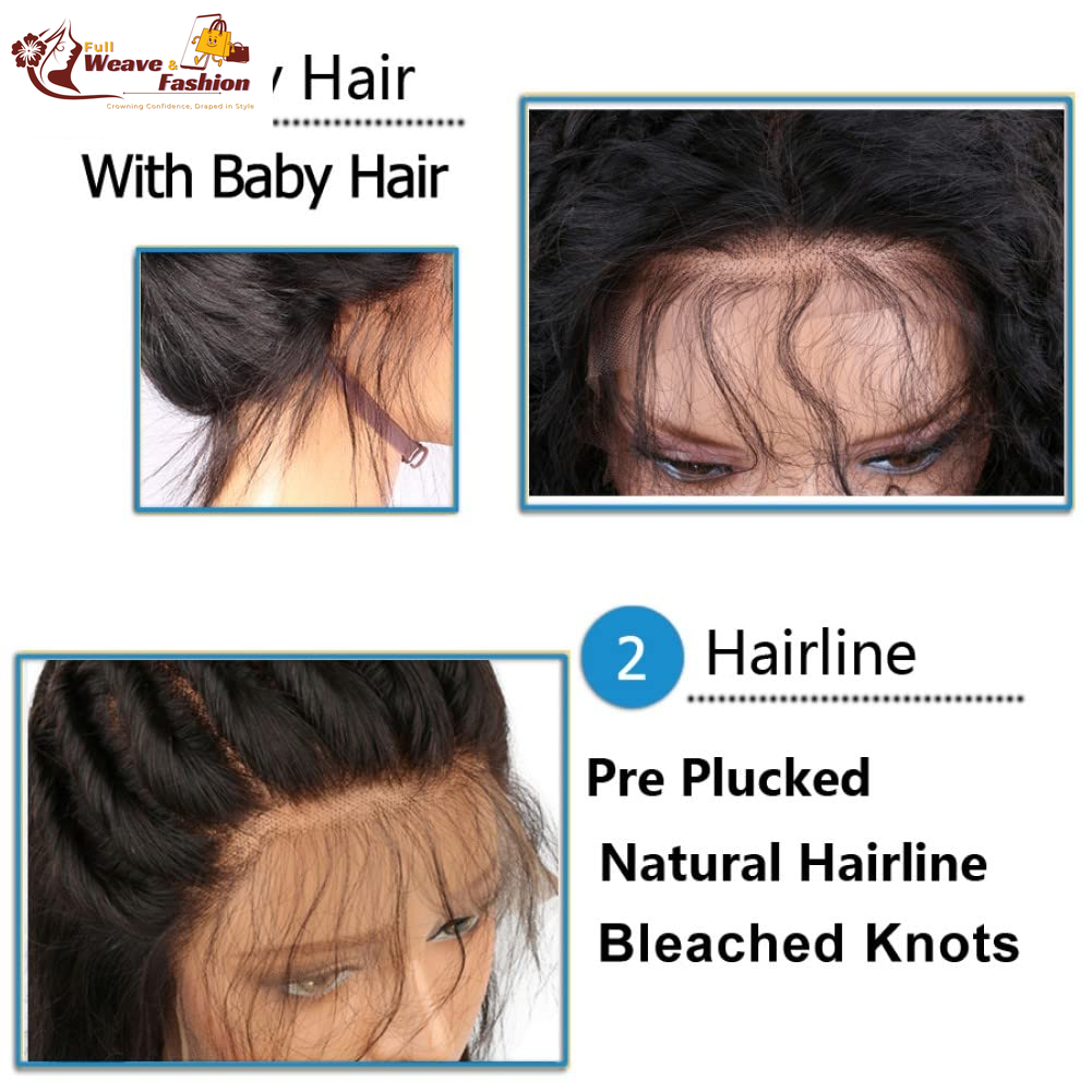 Highlight Lace Front Wigs Human Hair Short Lace Frontal Wigs for Black Women Skunk Stripe Ombre 613 Blonde Color Loose Body Wave Human Hair Wigs with Transparent Lace (12 Inch, Natural Color with Blonde Highlights)