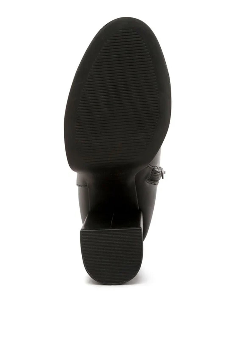 Beauty Block Heel Platform Ankle Boots