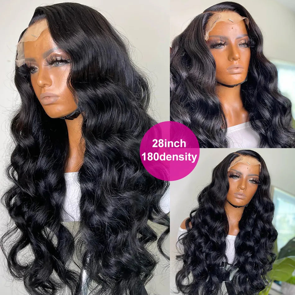 Rose Pink Deep Wave Lace Frontal Wig HD 360 Full Lace Front Simulation Human Hair Wigs Brazilian 613 Honey Blonde/Grey /Blue Cosplay Lace Closure Wigw251206