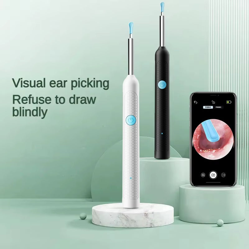 Wireless Visual Silicone Ear Spoon Endoscope Earpick Camera Otoscope Safe Ear Cleaner for Kids & Adults