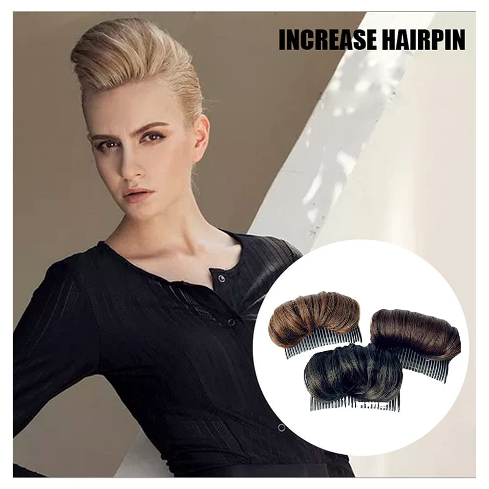 1Pcs Invisible False Hair Clip Hair Base Bump Fluffy Volume Increased Styling Accessories for Women Girls (Dark Brown)
