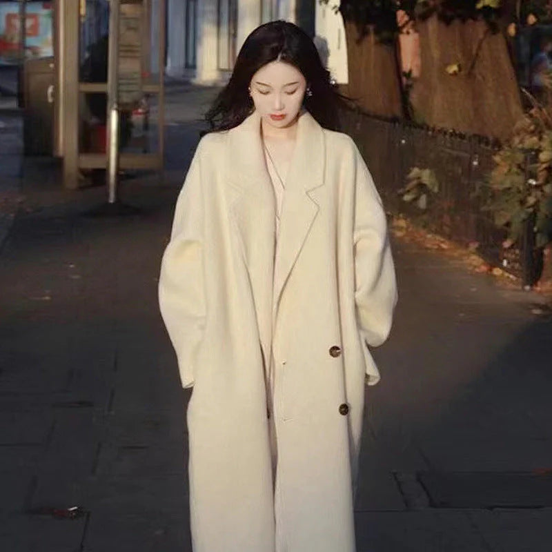 Small High-Grade Woolen Coat for Women