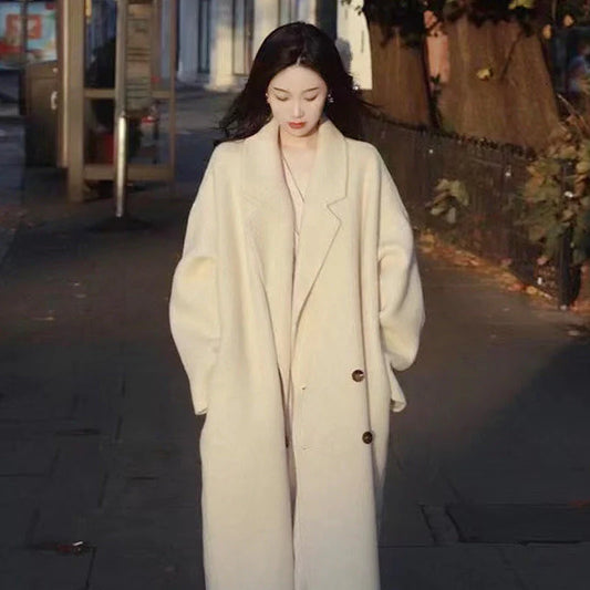 Small High-Grade Woolen Coat for Women