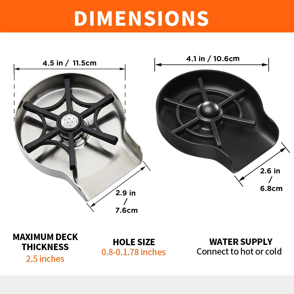 Faucet Glass Rinser for Home Sink Automatic Cup Scourer Washer Bar Coffee Pitcher Wash Cups Tool Household Kitchen Accessories