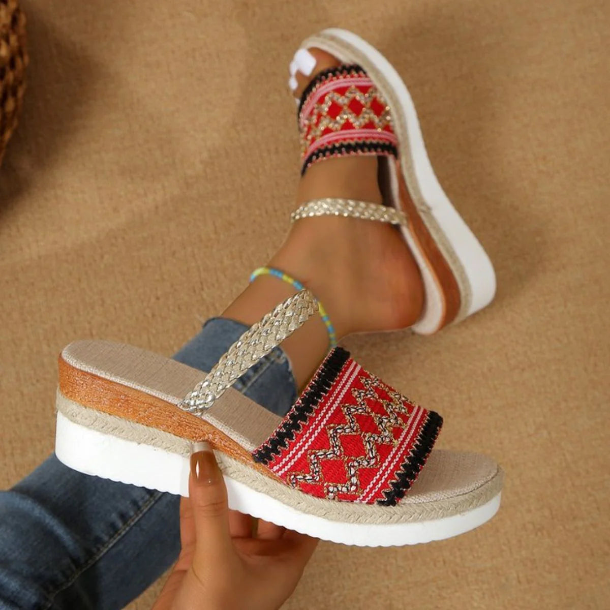 Open Toe Wedge Sandals