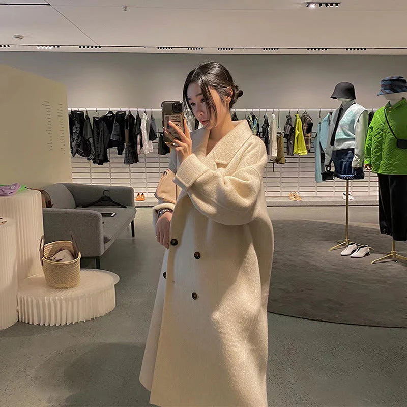 Small High-Grade Woolen Coat for Women