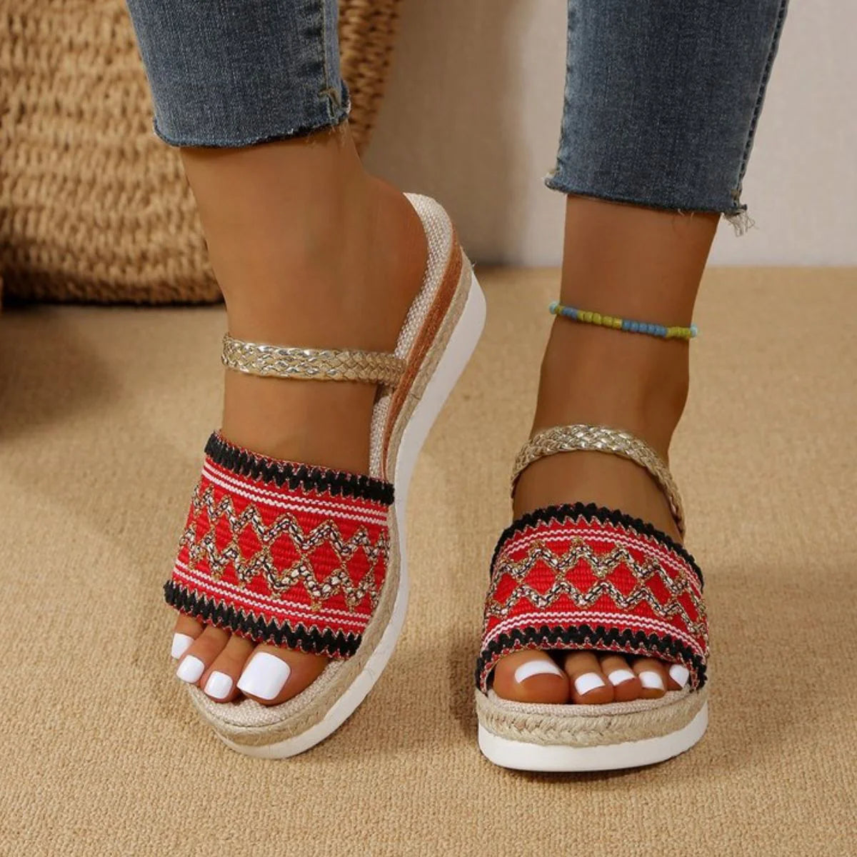 Open Toe Wedge Sandals