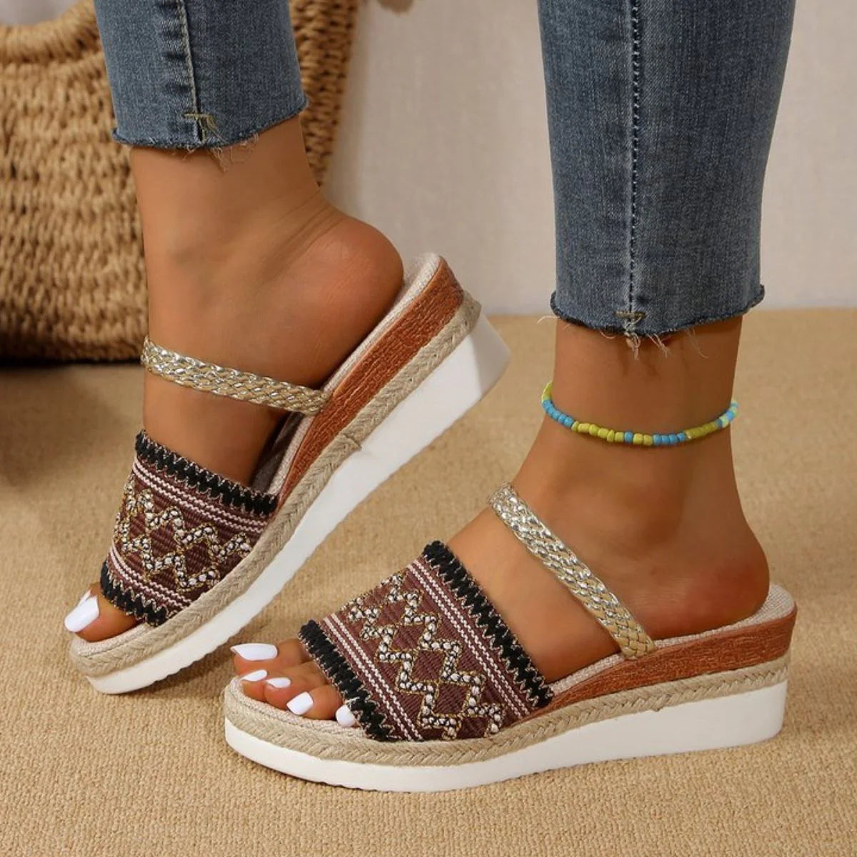 Open Toe Wedge Sandals