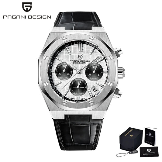 PAGANI DESIGN PD1707 Men'S Quartz Watches 40MM Stainless Steel Sapphire Glass Top Brand Watch Gift for Men Reloj Hombre 2024 New