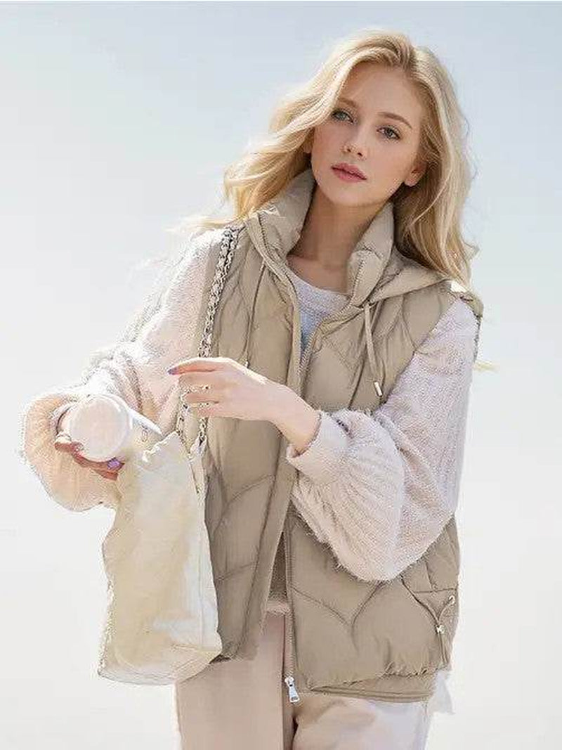 Puffer Vest with Hoodie