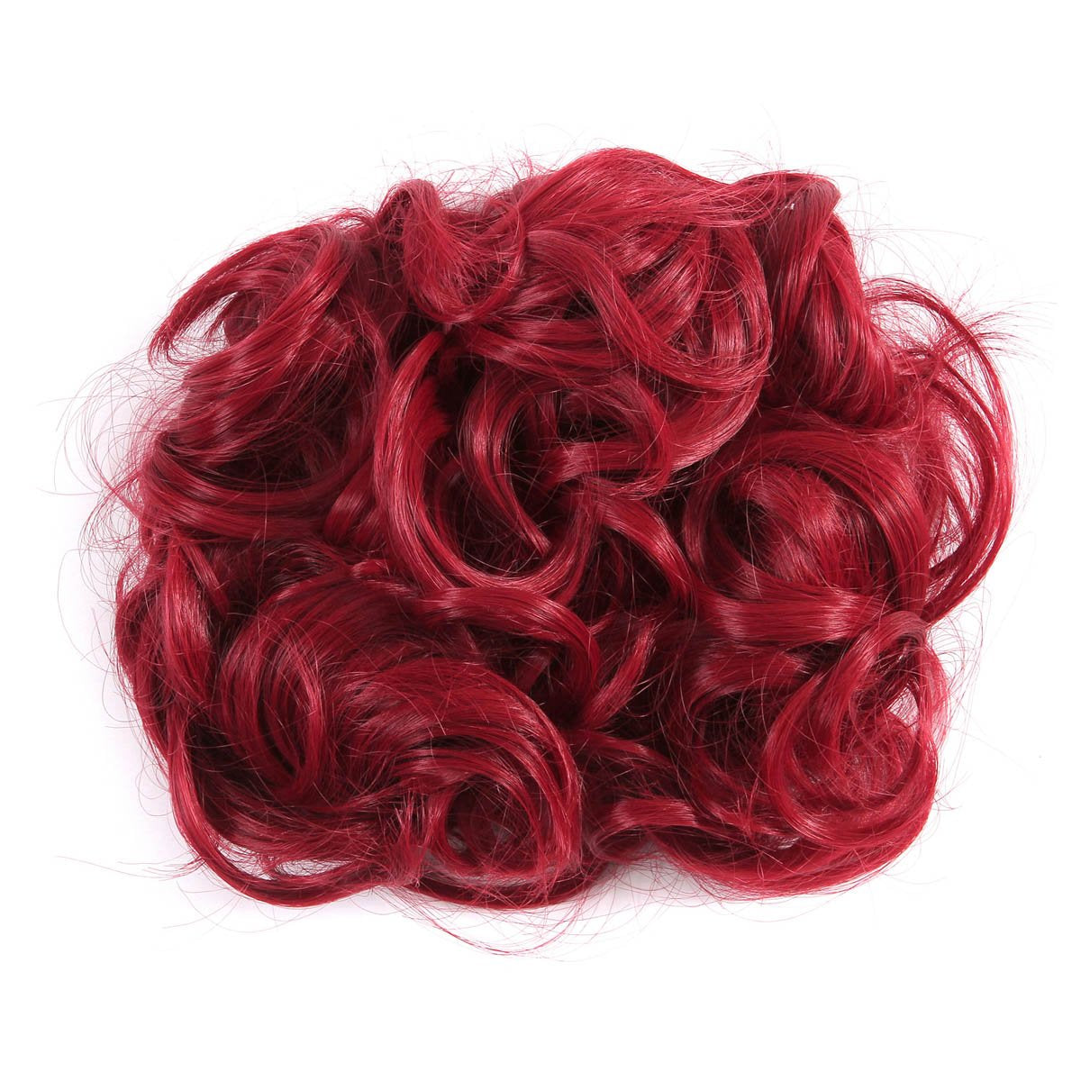 Short Messy Curly Dish Hair Bun Extension Easy Stretch Hair Combs Clip in Ponytail Extension Scrunchie Chignon Tray Ponytail Hair Piece Wig Hairpieces