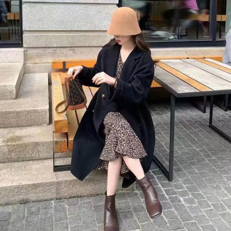 Small High-Grade Woolen Coat for Women