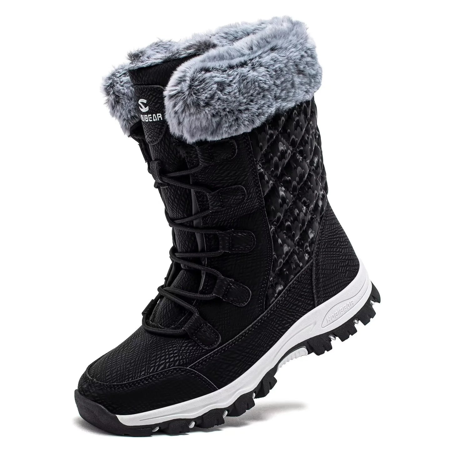 Women'S Snow Boots Anti-Slip Waterproof Warm Winter Shoes