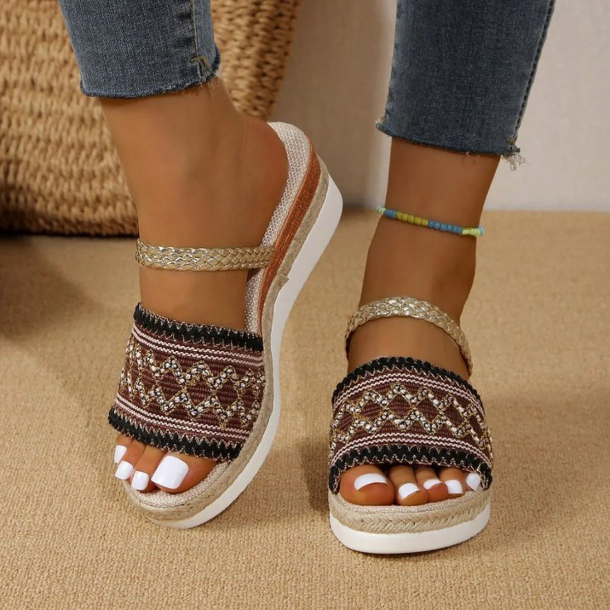 Open Toe Wedge Sandals