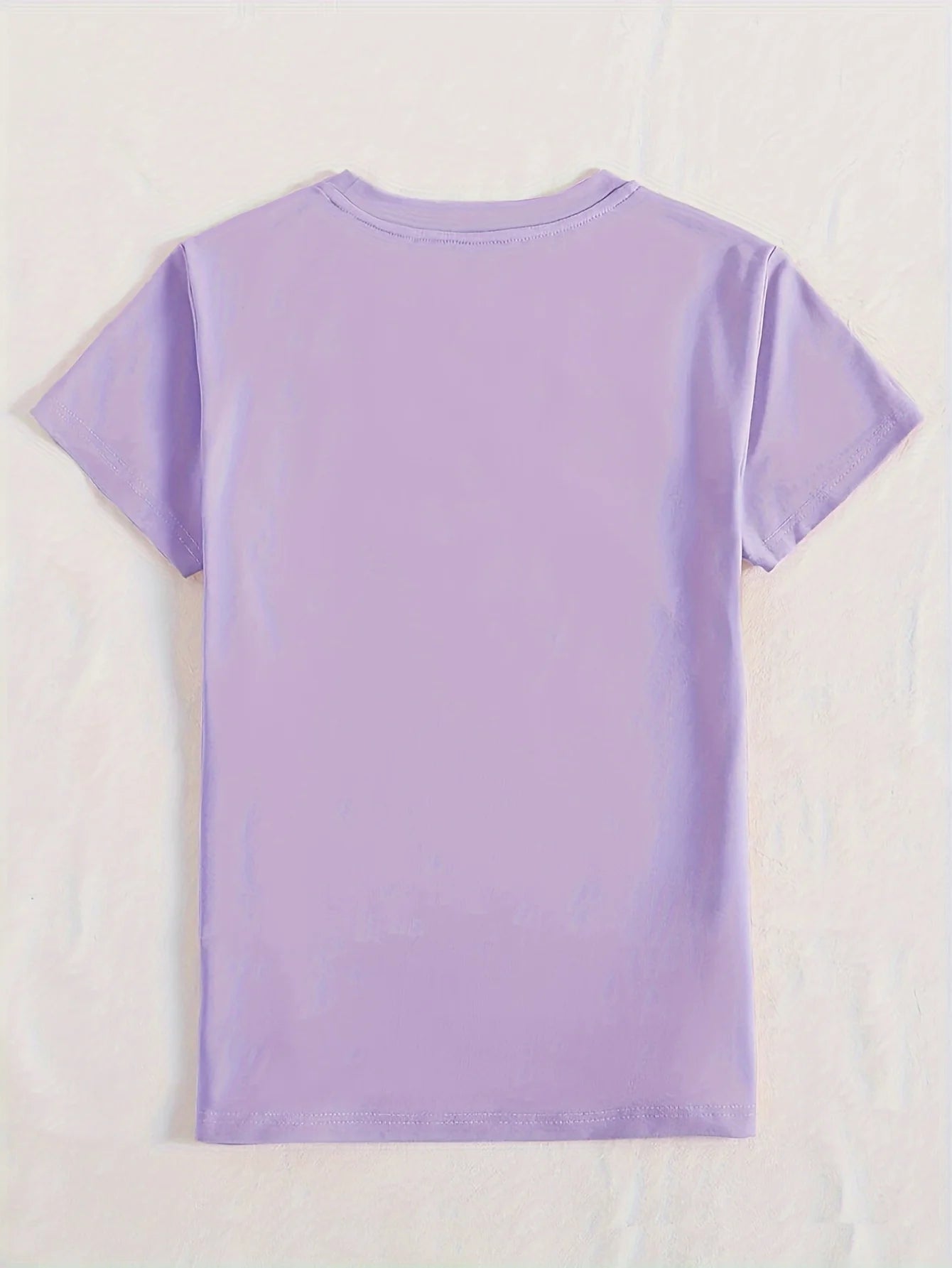 Letter Graphic round Neck Short Sleeve T-Shirt