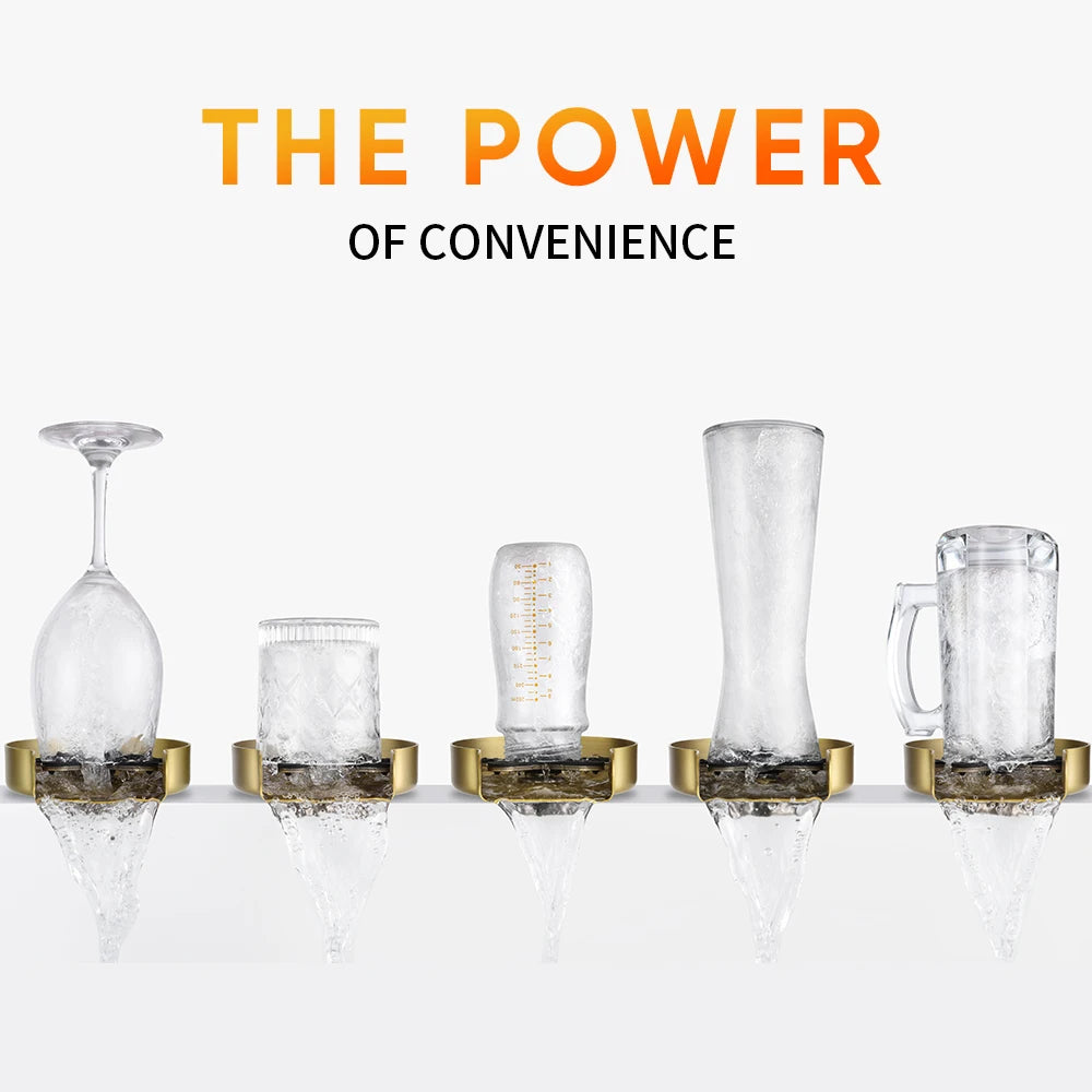 Faucet Glass Rinser for Home Sink Automatic Cup Scourer Washer Bar Coffee Pitcher Wash Cups Tool Household Kitchen Accessories