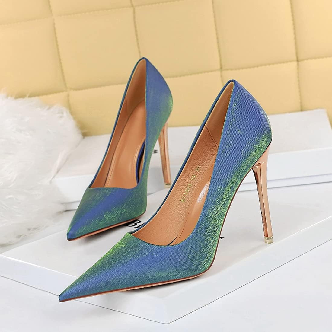 Wedding Party Shoes for Women Satin High Heel Pumps