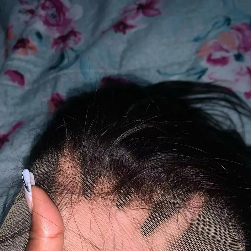 Bone Straight HD Transparent Human Hair Lace Front, 250 Density, Pre Plucked Wig - Available in 13X4, 13X6, 28, 30, and 42 Inch Sizes