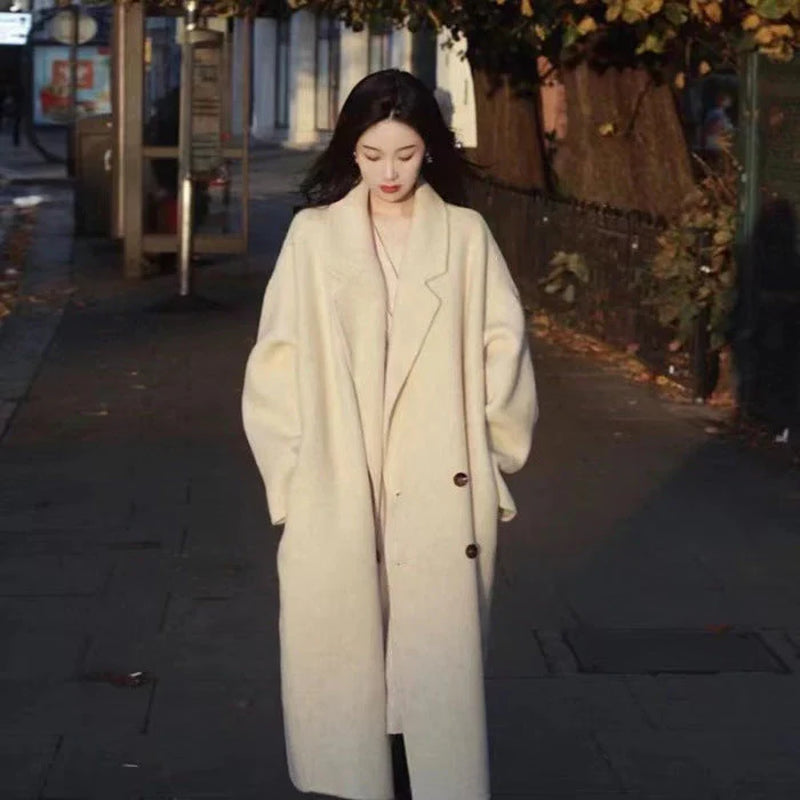 Small High-Grade Woolen Coat for Women