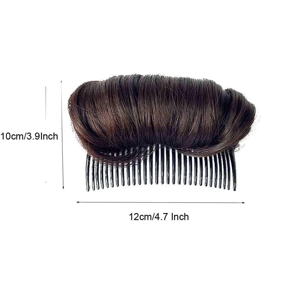 1Pcs Invisible False Hair Clip Hair Base Bump Fluffy Volume Increased Styling Accessories for Women Girls (Dark Brown)