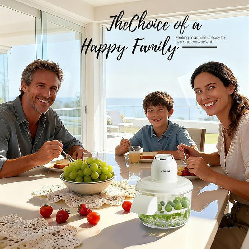 ULRICA Smart Electric Peeler – Rechargeable Kitchen Gadget for Effortless Garlic, Grape & Tomato Peeling