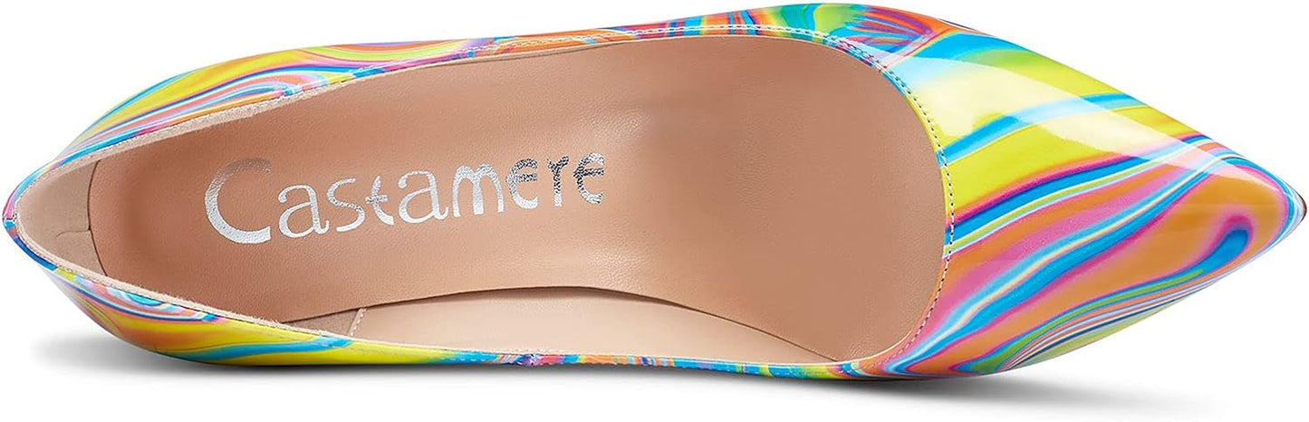 Womens High Heels Stilettos Pumps Slip-On Sexy Pointy Toe Basic Pump 10CM Heels