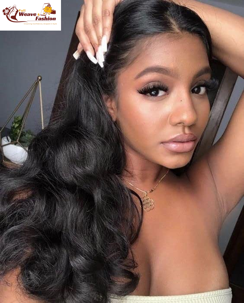 MYSHINYWIGS 13X4 Clear HD Lace Front Wig Clean Hairline Hd Lace Body Wave Wig Side/Middle/Free Part Wig Human Hair Transparent Invisible Lace Front Wigs with Baby Hair Natural Color 32 Inch