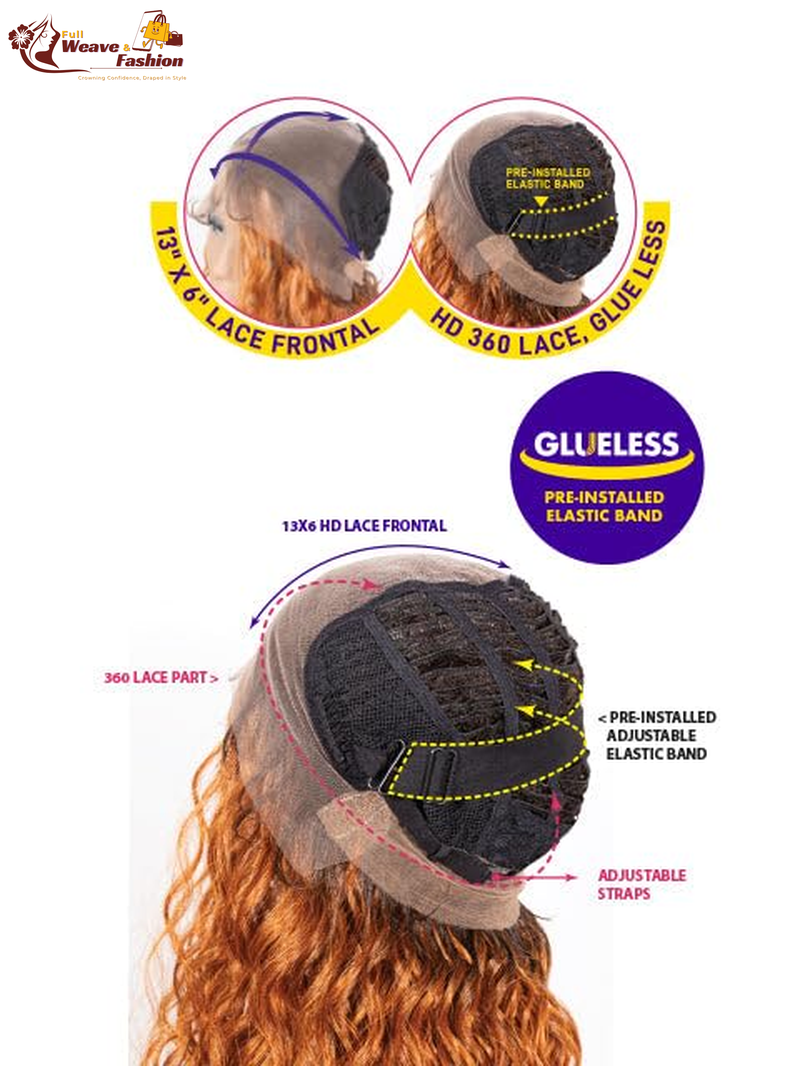 100% Human Hair -Prime Unimix HD 360 Lace 13X6 Frontal Part Wig - Kota